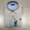 Male 100% cotton yarn dyed stripe shirt